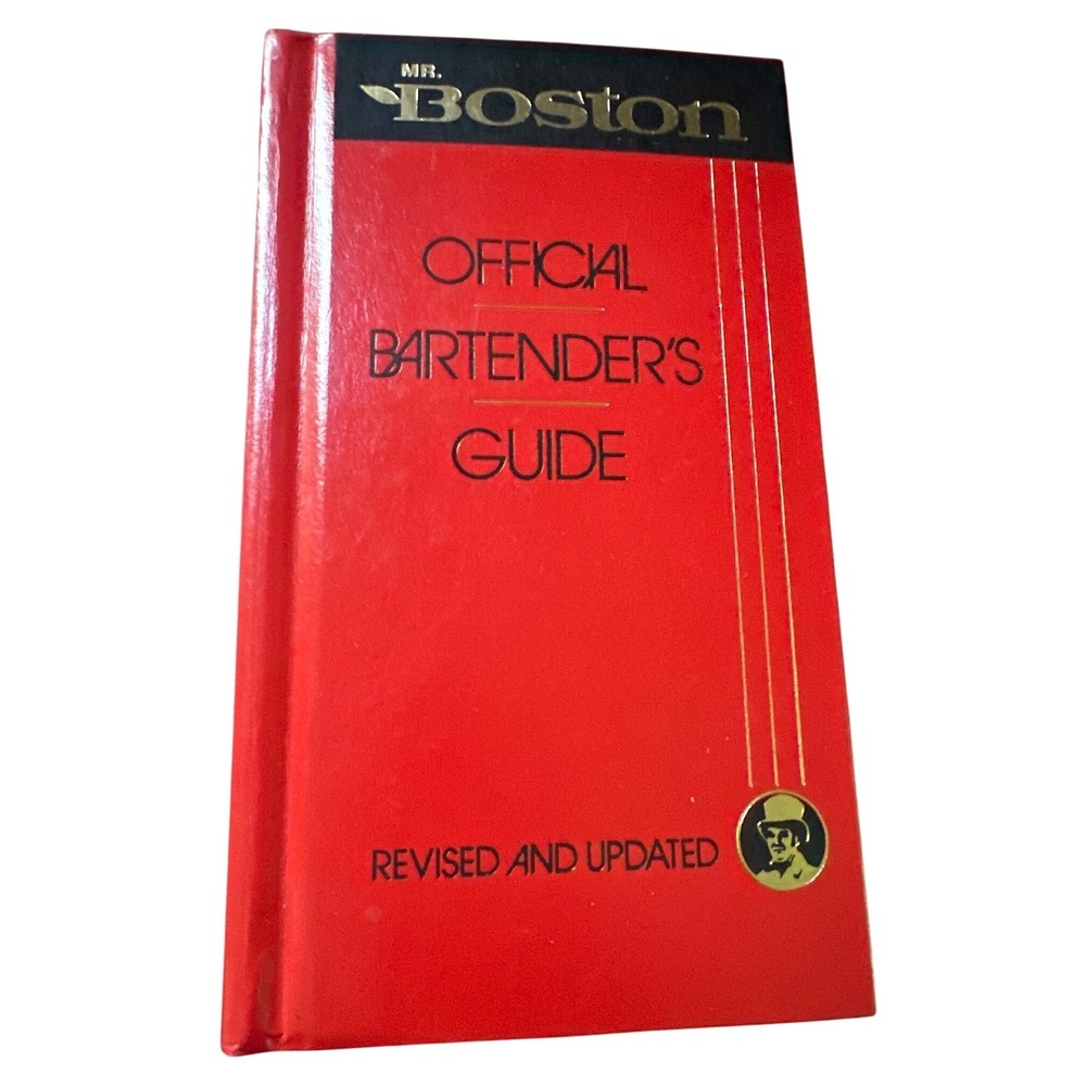 Mr. Boston Official Bartender's Guide 63 Edition Red Hardcover 1988 Warner Book